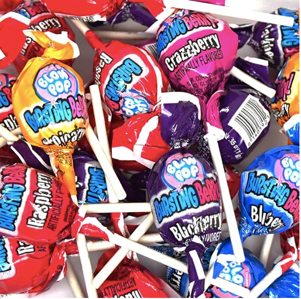 Charms blow pop berry flavours